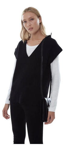 Chaleco Polyester Mujer Desiderata Sweater Vest Over Cables 