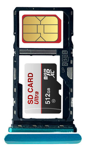 Bandeja Porta Sim Chip Card Compatible Moto E7 Plus Dual Sim