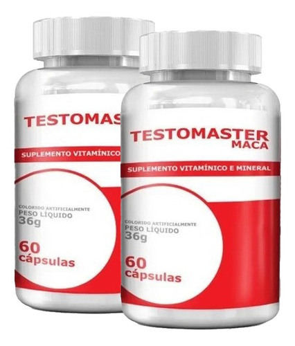 Imagem 1 de 6 de 2x Testomaster Maca 120 Capsulas Original