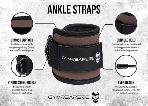 Correas De Tobillo Para Maquinas De Cable Ajustables Cafe