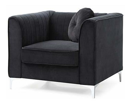 Mueble - Silla Delray De Glory Furniture, Color Negro. Muebl