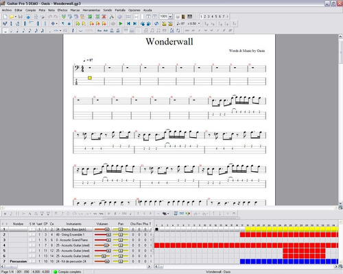 Imagen 2 de 3 de Guitar Pro 5.2 + Expansiones Rse + 50.000 Tablaturas
