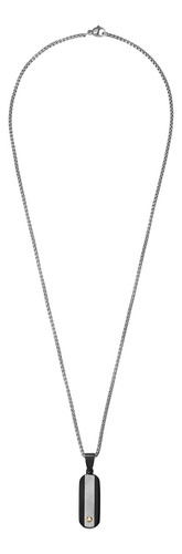 Collar Enso Para Hombre Emn186s Plateado