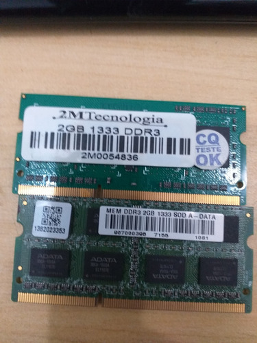 Memoria Ddr3 2gb Pc3 1333mhz - Notebook