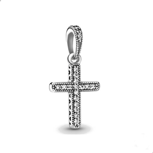 Charm Plata Ley S925 Cruz Lindo Regalo