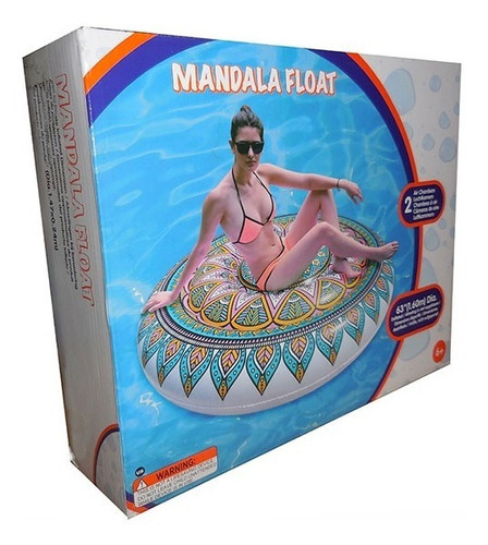 Salvavidas Inflable De Mandala Circular Para Alberca 2 Pzas