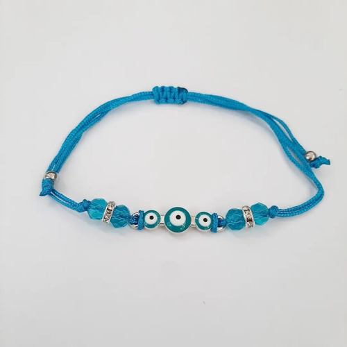 Pulsera Ojo Turco Nazar Proteccion Amuleto Celeste