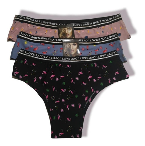 Pack 3 Bikini Mujer Licra Sin Costuras