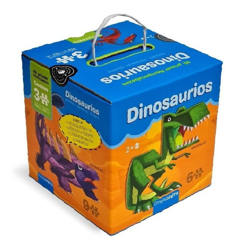 Set De 3 Rompecabezas 6-9-12 Dinosaurios Didáctico Infantil