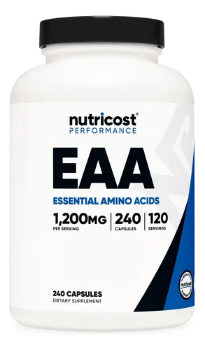 comprar Suplemento Nutricost Eaa en cápsulas, 1200 mg, 240 cápsulas, sabor sin sabor