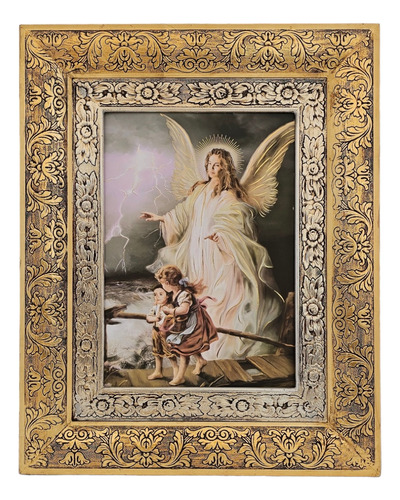 Cuadro Del Angel De La Guarda   50x63 Cm