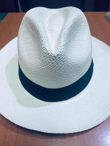 Sombrero 'panama Hat' De Toquilla Hecho En Ecuador Talla 59