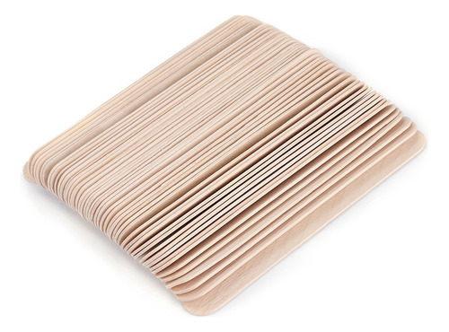 Barras Depilatorias Desechables De Madera, 50 Unidades