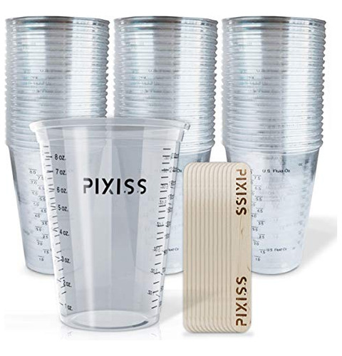 Vasos Mezclar De Resina Epoxi Desechables, Plástico Tr...