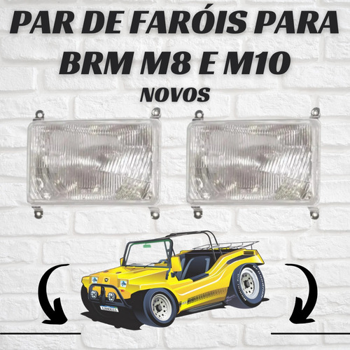 Farol Para Buggy Brm M8 M10