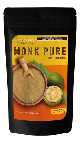 Monk Pure 70g - (sin Eritritol)  Burchers Natural
