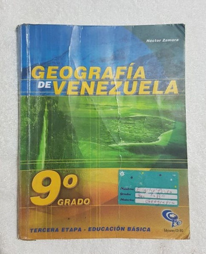 Libro Geografía De Venezuela 9º Grado Tercera Etapa
