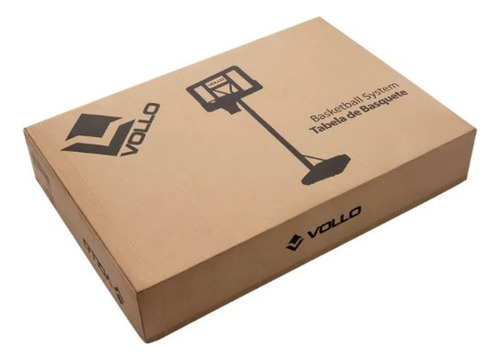 Tabela Basquete Portátil Ajustável Aro 45cm Vollo + Brinde