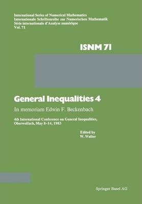 Libro General Inequalities 4 : In Memoriam Edwin F. Becke...