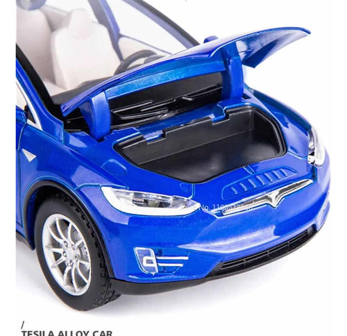 Tesla Modelo X Coche A Escala 1:24 Luz Y Sonido.