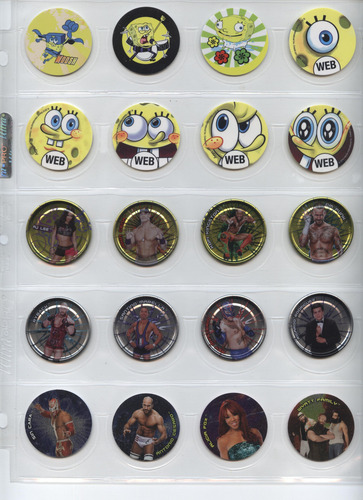 Tazos Sabritas 20 Aniversario Looney Tunes Wwe Bob Esponja (Usado)