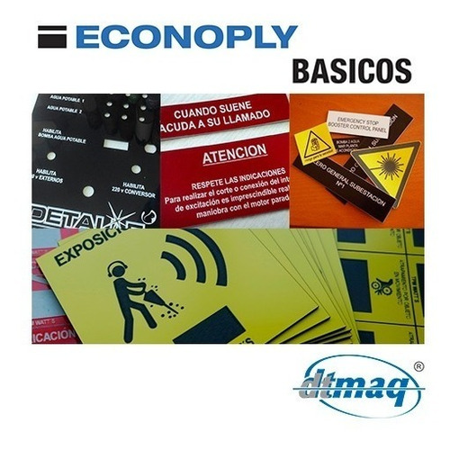 Plástico Bicapa Laserable Econoply Básicos Plancha 120x60cm