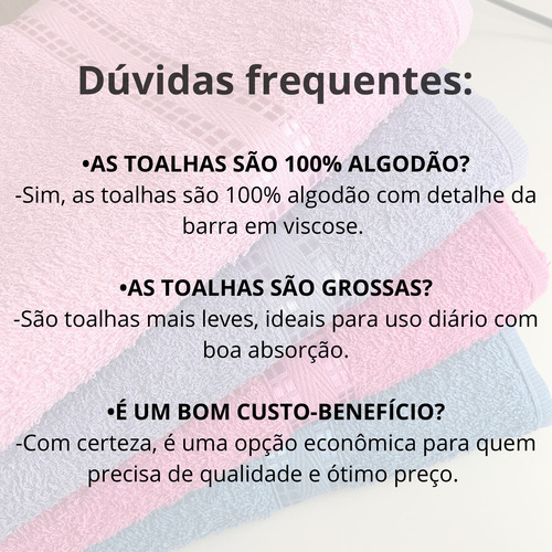 Toalhas De Banho 100% Algodão - Kit Econômico Com 4 Unidades