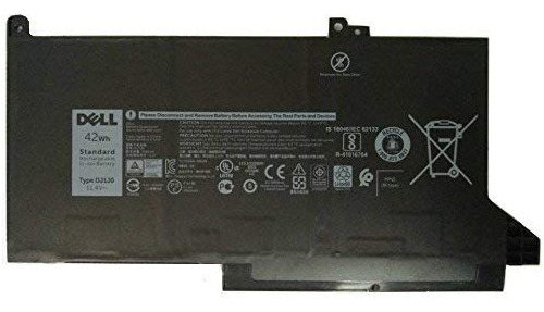 Batería Original Para Dell Latitude 7280/7480, 42whr, 11.4v,