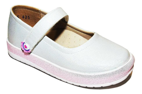 Zapato Niña Dominiq 645 Blanco Moda Casual 15 Al 17-