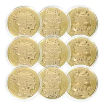 Comprar 12 Juegos De Monedas Conmemorativas Del Año Del Dragón, Mone