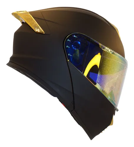 Casco para Motociclista Hombre o Mujer con Vicera Integral Retractil NO  Abatible Gaon Casco FH05