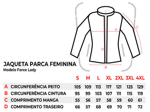 jaqueta feminina moto texx