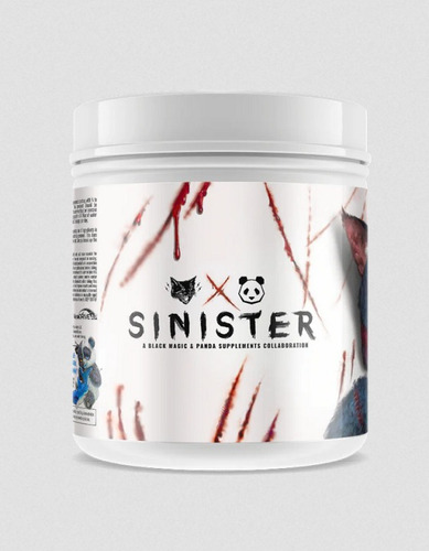 Pre Entreno Panda Supplements Sinister Extreme 40 Servs Sabor Blue shark gummy