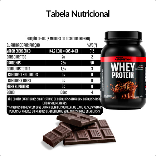 Whey Protein Concentrado Pote 900g Sabor Chocolate Pro Healthy