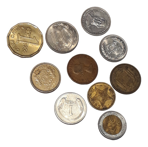 Monedas Extranjeras Mundiales X 10 Distintas No Repetida Lo9