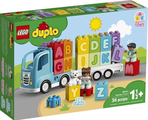 Imagem 1 de 6 de Lego Duplo 10915 - Caminhão Alfabeto - Educativo -36 Peças