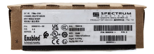 Spectrum Controls 1769sc-if4ih 4-ch Analog Current/voltage I