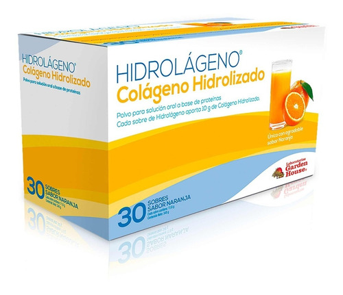 Hidrolágeno® | Colágeno Hidrolizado X 30 Sobres Sabor Naranja