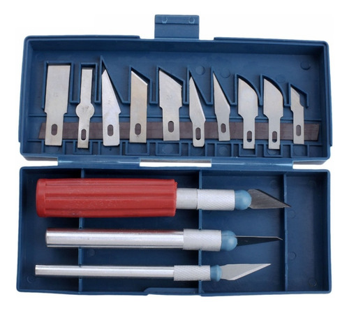 Set Cutter De Precision Trincheta Bisturi 3 Mangos 13 Hojas