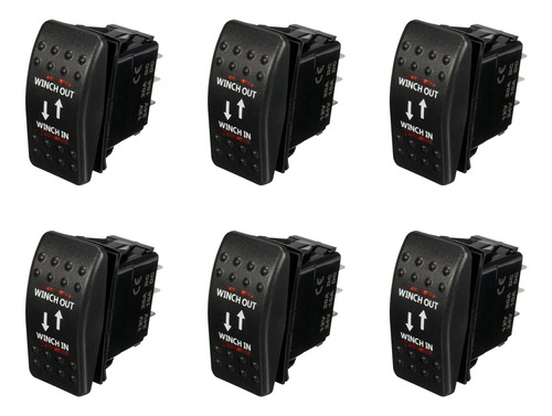 Interruptor Basculante Led De 7 Pines, 6 Unidades, 12 V, 20