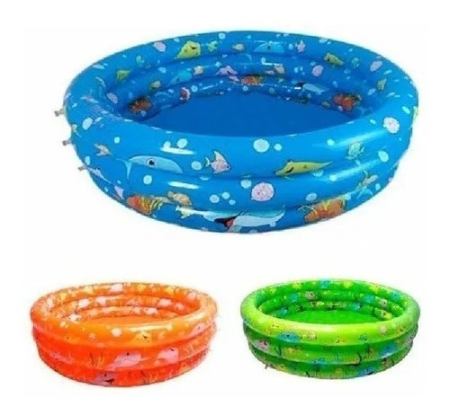 Piscinas Inflables Para Niños Pequeña 3 Colores 61x22cm