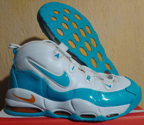 Tenis Nike Uptempo 95 Blue Fury 10mx Hombre Ancho