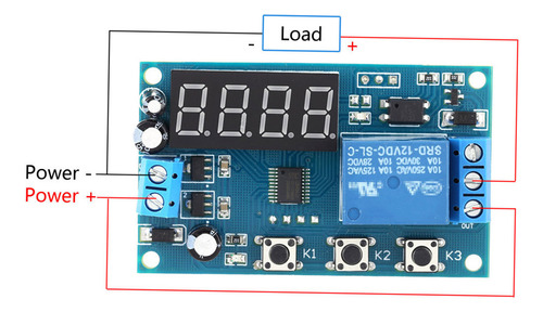 Módulo De Retardo Dc 12 V Relé Timer Retraso Multifunción