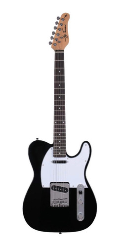 Imagen 1 de 2 de Guitarra eléctrica Jay Turser LT Series JT-LT telecaster de aliso black brillante con diapasón de palo de rosa