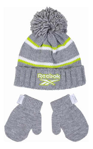 Reebok Juego Gorro Y Manoplas Invierno Niños Pequeños 2 Y 2