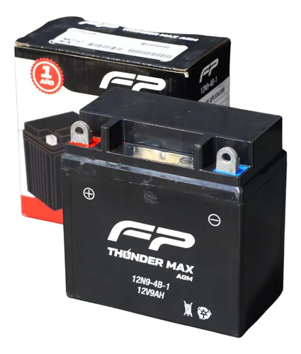 Batería Fp Thunder Max Agm 12n9-4b-1 Pulsa180 Apache 180 Evo