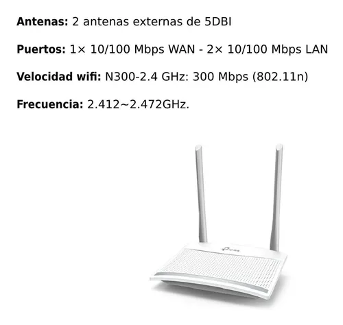 Router Tp-link Inalambrico N 300mbps Tl-wr820n