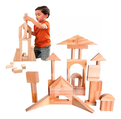 Castillo En Madera 3d Bloques De Construccion Didactico 