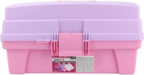 Caja Para Dentista Rosa Con Lila Multiusos Con Organizador