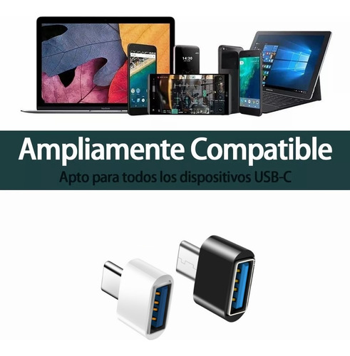 Adaptador Otg Tipo C A Usb Hembra 3.0 Type-c 2 Piezas